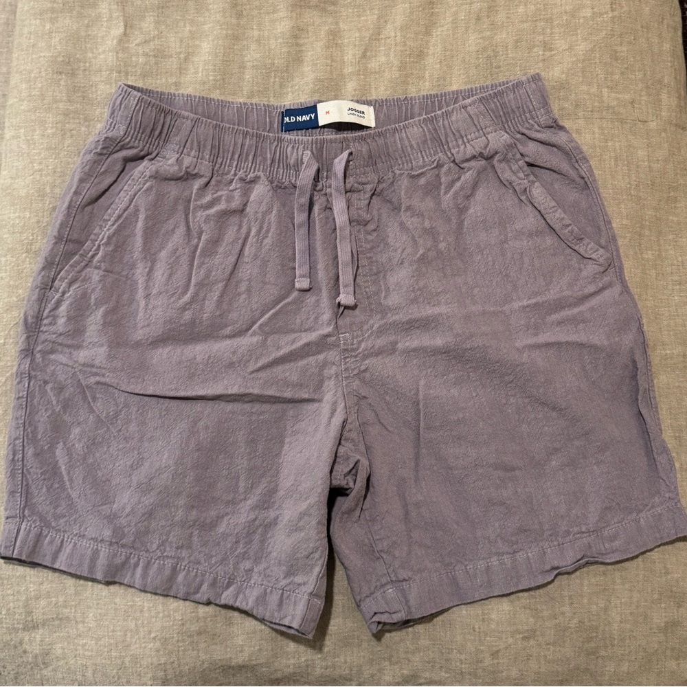 Old Navy Linen Blend Jogger Shorts